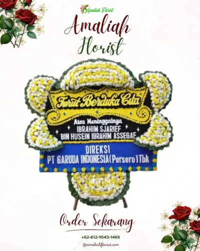Papan Bunga Duka di Cilendek Barat